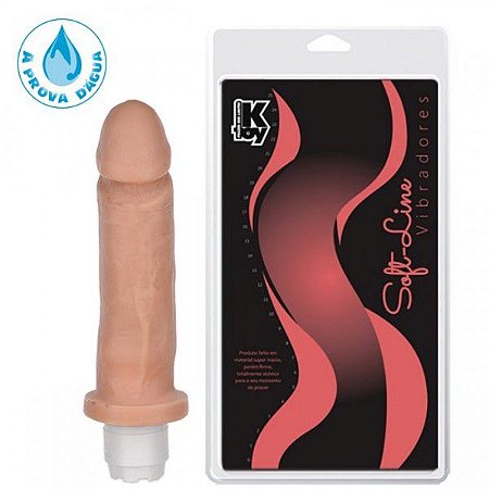 Pênis Realístico com vibrador 19x4cm - Sexshop