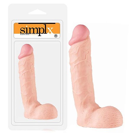 Pênis realístico de 21,5 cm com veias salientes e escroto - SIMPLX 9 - NANMA - Sexshop