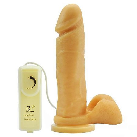Pênis réplica real 20cm com diâmetro grosso e vibração - ABSOLOO - Sexshop