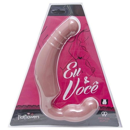 Pênis Strapless Feminia Eu & Você 15x10x4,5cm Hot Flowers - Sex shop