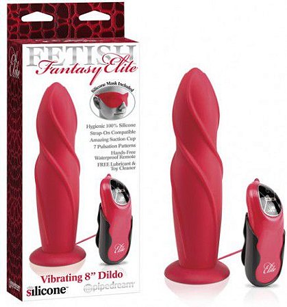 Plug Anal espiral Fetish Fantasy Elite Vibrating 8 Dildo - Sexshop