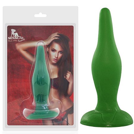 Plug Anal Real Peter 14,5 x 4cm Verde - Sex Shop