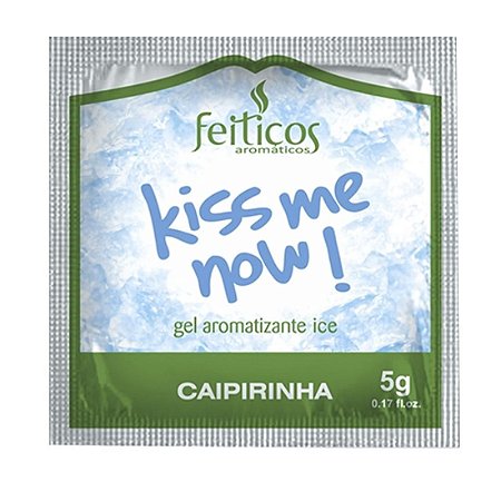 Sachê Gel Comestível Ice Kiss me Now 5gr Caipirinha - Sexshop
