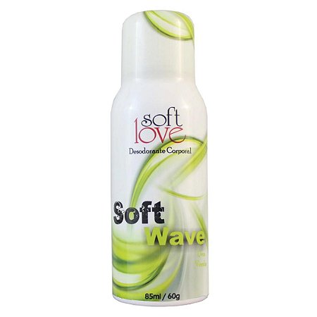 Soft Wave Uva Verde Desodorante Corporal 85ml/60g Soft Love - Sexshop
