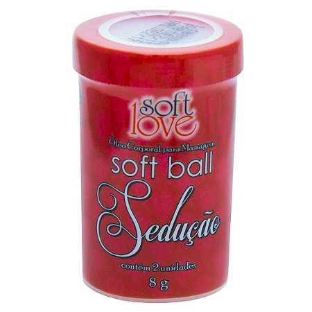 SoftBall Bolinha perfume Sedução 2unidades SoftLove - Sexshop