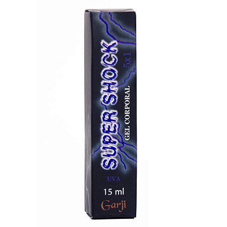 Super Shock Uva Excitante Elétrico Spray Unissex 15ml Garji - Sexshop