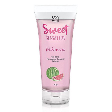 Sweet Sensation - Beijável sabor Melancia - gel siliconado