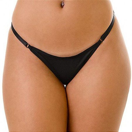 Tanga Diabinha - Micro fibra e Coração bordado em pelúcia - Sexshop