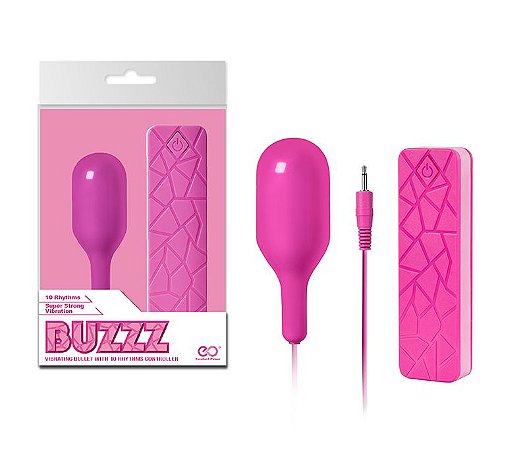 Vibrador Buzz com Capsula Rosa 10 velocidades