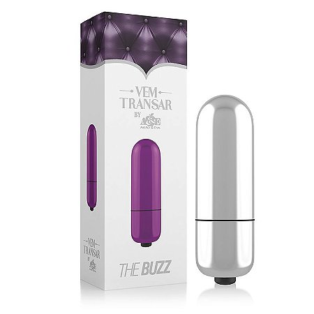 Vibrador Capsula The Buzz Prata - Vem Transar - Sex shop