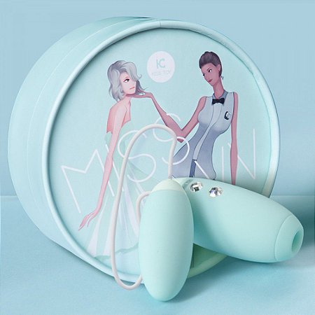 Vibrador Capsula Vaginal ou Anal e Sugador para Clitóris ou Seios - Miss VV Kiss Toy - Sexshop