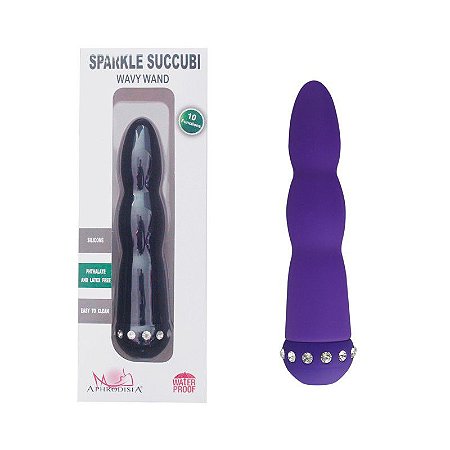 Vibrador com Ondulações e 10 Modos de vibração - APHRODISIA WAVY WAND - Sex shop