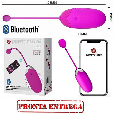 Vibrador controle Smartphone, bluetooth conectar, App gratuito ABNER - Sexshop