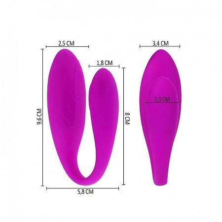 Vibrador de Casal com Controle Wireless e 12 Modos de Vibração - PRETTY LOVE ALLEN - Sexshop