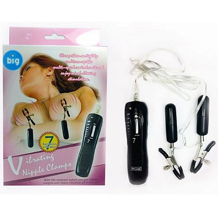 Vibrador e adorno para seios nipple 7 velocidades - Sexshop