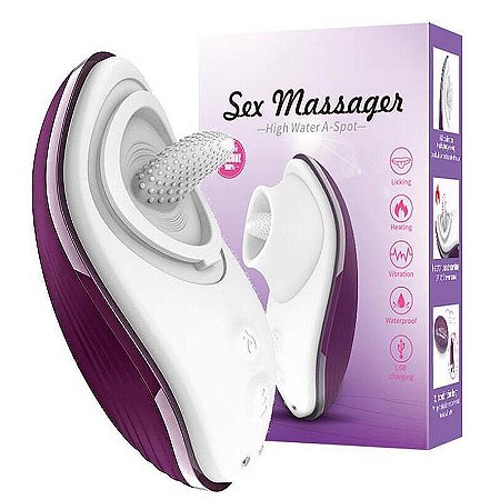 Vibrador e Estimulador formato de Língua Betty - Dibe Sex shop