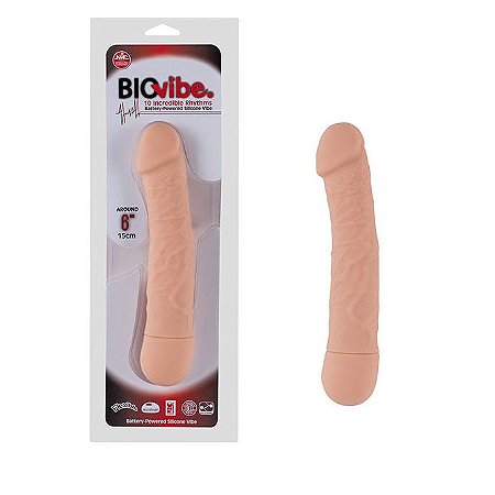 Vibrador em Silicone Flexível 15cm - Bio Vibe 6 - Sex shop