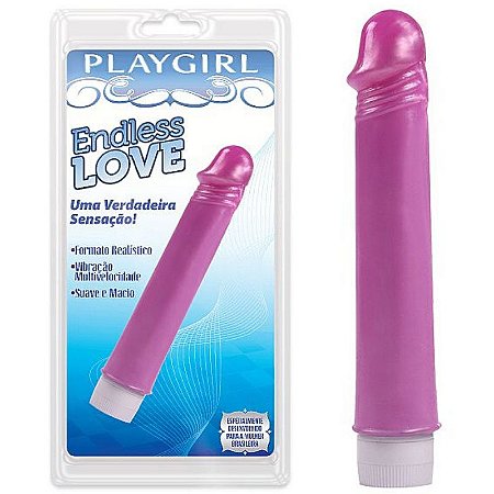 Vibrador em formato de pênis Rosa Endless Love - Sex shop