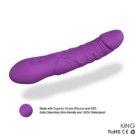 Vibrador Feminino King em Formato de Pênis - S-Hande - Sex shop