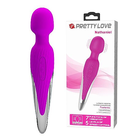 Vibrador Nathaniel Massageador - 7 Modos de Vibração - Pretty Love - Sexshop