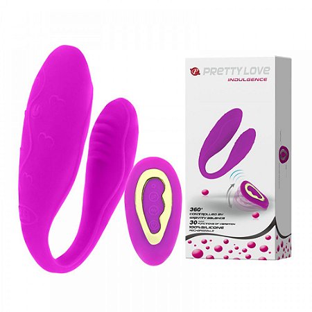 Vibrador para Casal com Controle Wireless Sense Motion com 30 Modos de Vibração - PRETTY LOVE INDUGENCE 2 - Sexshop