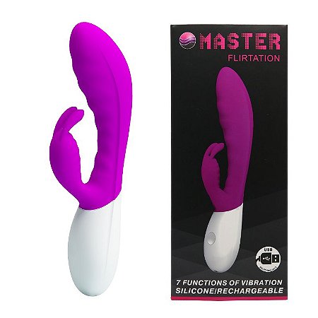 Vibrador Ponto G com 7 Modos de Vibração - MASTER FLIRTATION - Sexshop