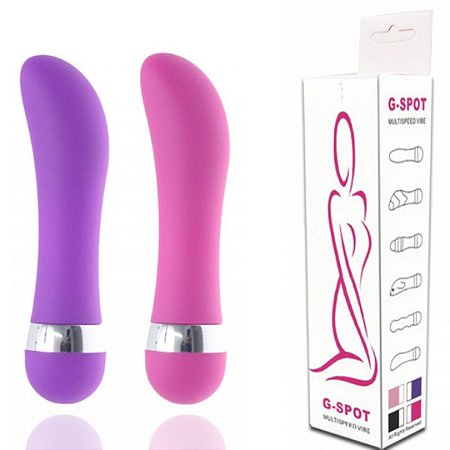 Vibrador Ponto G Multivelocidade Aveludado - Sexyshop