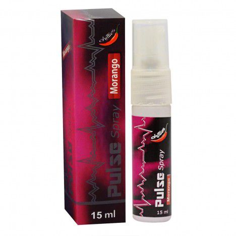 Vibrador Pulse Spray Sabor Morango 15ml Chillies - Sexshop