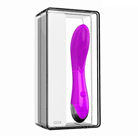 Vibrador recarregável OLINA com saliências massageadoras e 20 vibrações - Sexshop