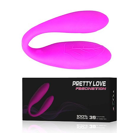 Vibrador Silicone Duplo Recarregável 30V PRETTY LOVE - Sexshop