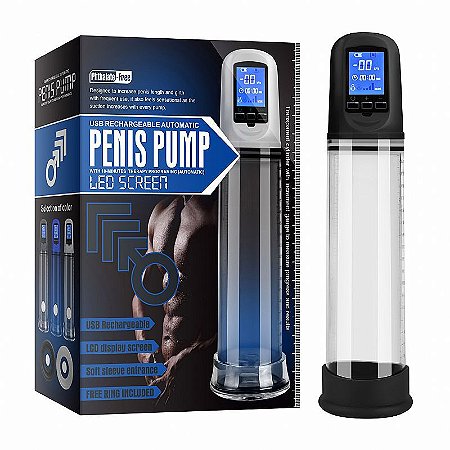 Bomba para Pênis Display Digital - Phthalate - Penis Pump - Sexshop