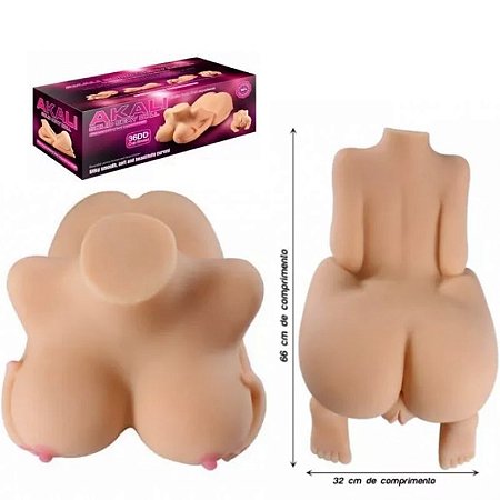 Masturbador Masculino Corpo Feminino Akail 66cm - Lovetoys - Sexshop