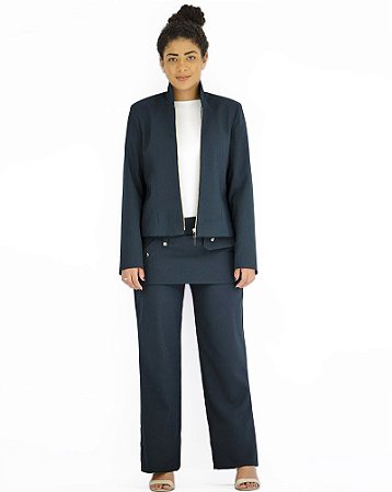 Blazer Kit com 3 peças Calça Camisete Combo8 Feminino Sarro Work