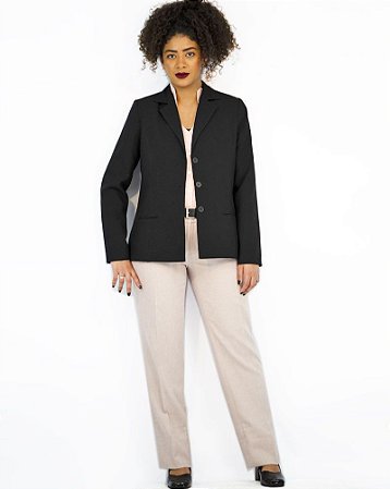 Blazer Kit com 3 peças Calça Camisa ML Combo21 Feminino Sarro Work