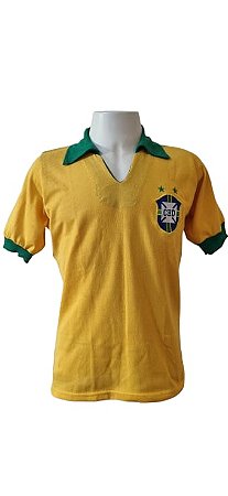 Camisa Retrô Seleção Brasileira 1966 - Copa da Inglaterra