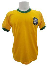 Camisa Retrô Seleção Brasileira 1970 - Com Nome