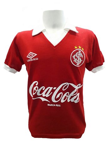 Camisa Retrô Internacional 1992 Mangas Curtas