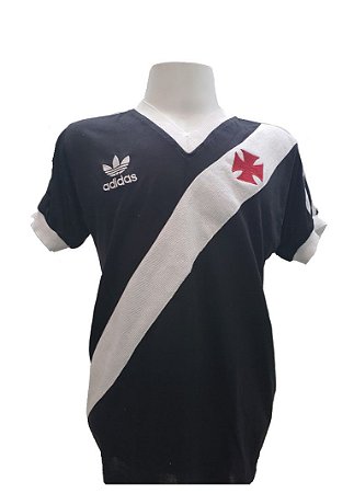 Camisa Retrô Vasco - 1980 - Preta - Mister Barros Futebol Retrô