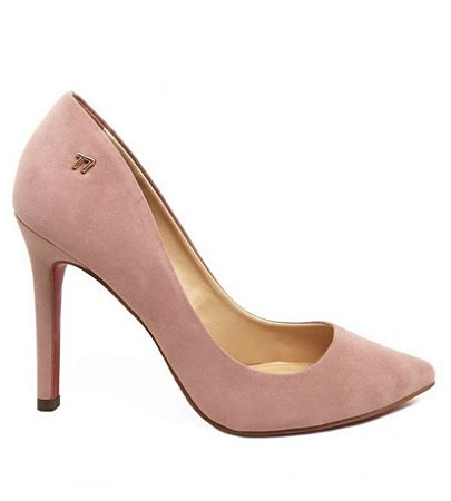 scarpin da sola vermelha