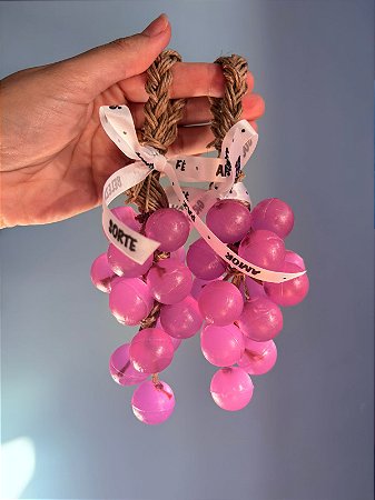 Cacho de uva sabonete de pendurar