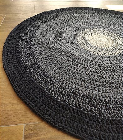 Tapete croche cinza e preto Clearance