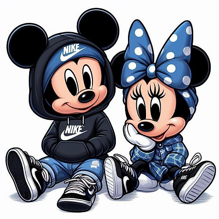 Estampas Digital - Modelo mickei e minie