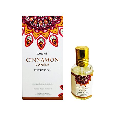 Perfume Indiano Cinnamon Canela - Goloka - 10ml - Para pele e Difusor.