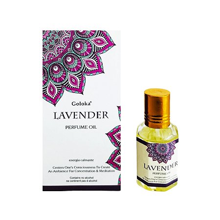 Perfume Indiano Lavanda - Goloka - 10ml - Para Pele e Difusor.