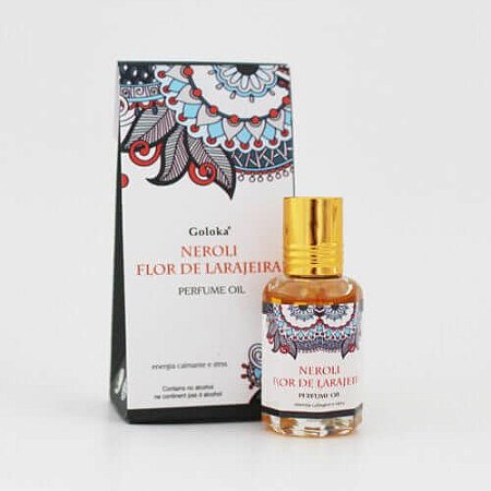 Perfume Indiano Flor de Laranjeira - Goloka - 10ml - Para pele e Difusor.