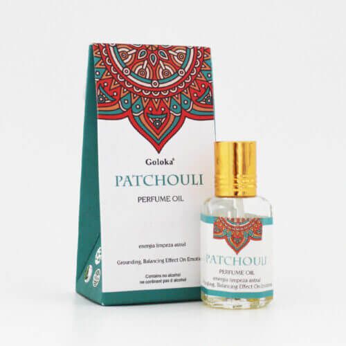 Perfume Indiano Patchouli - Goloka - 10ml - Para Pele e Difusor.