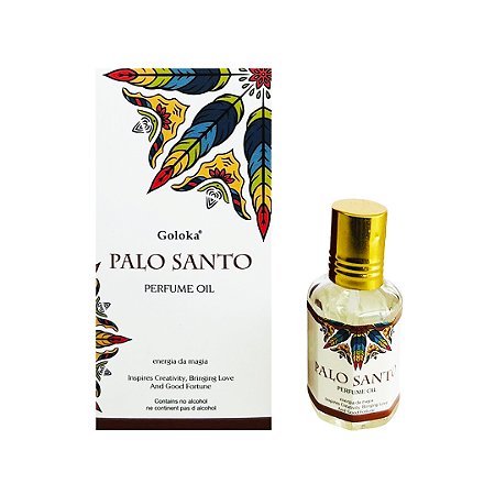Perfume Indiano Palo Santo - Goloka - 10ml - Para Pele e Difusor.