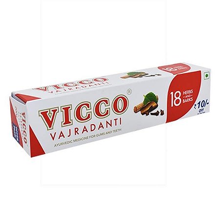 Creme dental Ayurvedico Vicco 100g - Vegana - Sem  Flúor - Natural