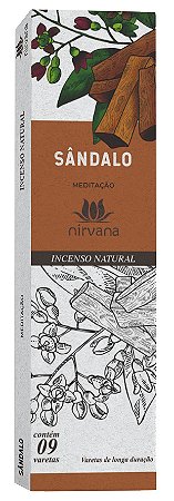 Incenso Nirvana Natural -  Sândalo - Linha Tradicional