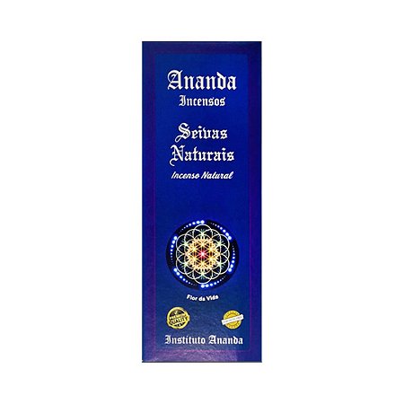 Incenso Natural Ananda - Seivas Naturais - Premium